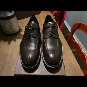 Louis Vuitton Brown Derby Lace up with Buckle